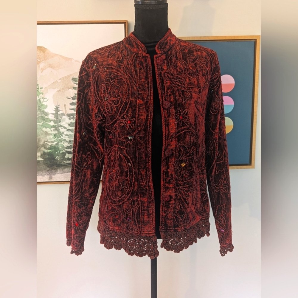 Vintage Flashback Beaded and Embroidery Jacket